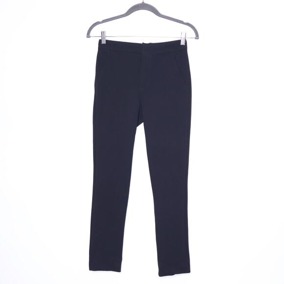 MCGUIRE Lou Lou Cropped Slim Trouser Pants Black Workwear Casual Women's 24 - Picture 1 of 10